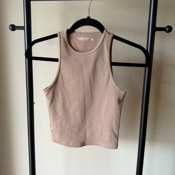 Abercrombie & Fitch Beige Ribbed Tank Top - Picture 1 of 3